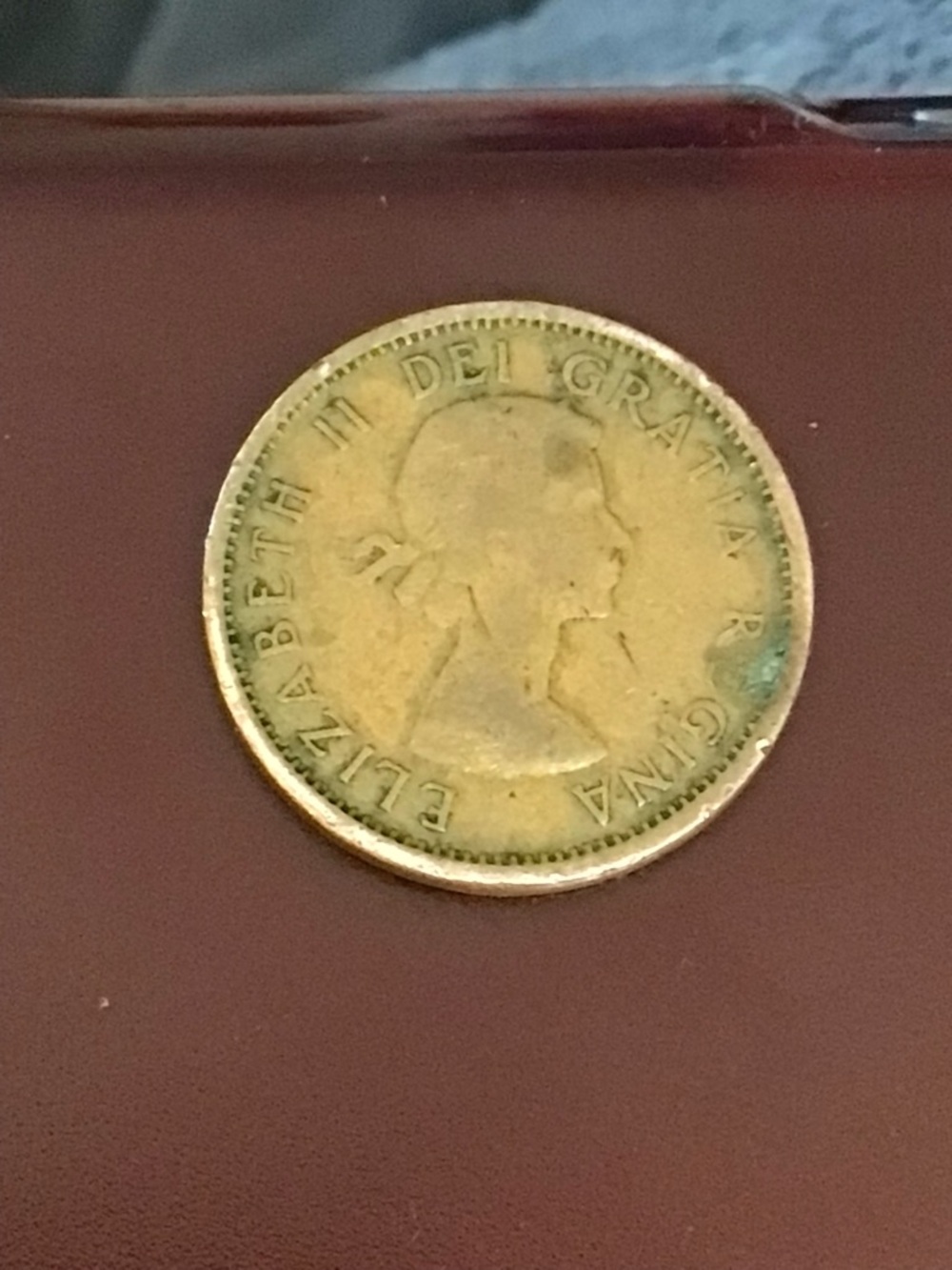 1957 Vintage Coin Accent Gold Tone